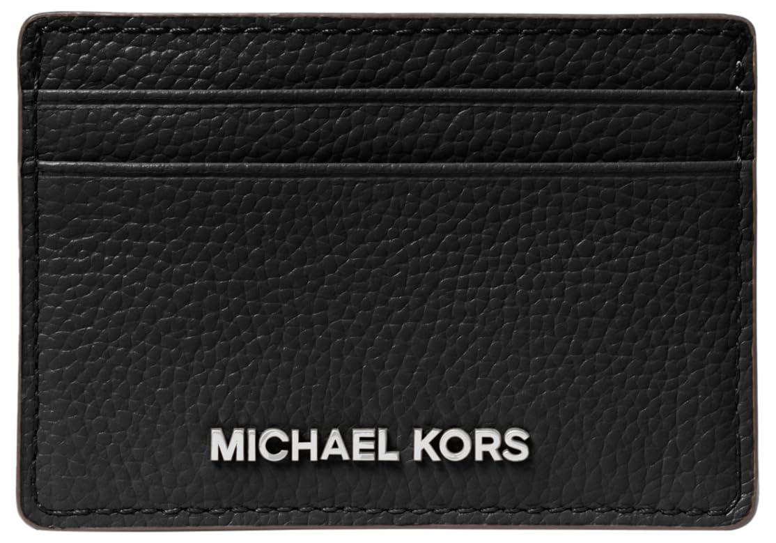 HOTMichael Kors Women's Jet Set Card Holder, Gold-Tone Hardware/Black, One Size