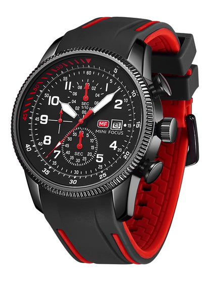 HOTAIMES Watch for Men Sport Military Waterproof Chronograph Mens Watches Analog Quartz Big Face Classic Stylish Fashion Casual Designer Business Work Wrist Watch Elegant Gift for Men