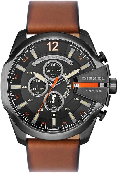 HOTDiesel Mega Chief Watch for Men, Chronograph Men's Watch