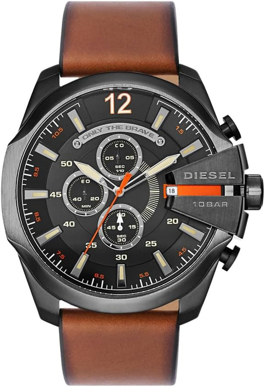 HOTDiesel Mega Chief Watch for Men, Chronograph Men's Watch