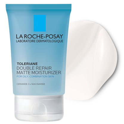HOTLa Roche-Posay Toleriane Double Repair Matte Face Moisturizer, Daily Moisturizer For Oily Skin With Ceramide And Niacinamide For All Skin Tones, Oil Free, Non-Comedogenic, Available with SPF 30