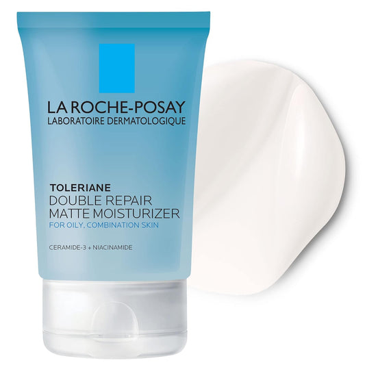 HOTLa Roche-Posay Toleriane Double Repair Matte Face Moisturizer, Daily Moisturizer For Oily Skin With Ceramide And Niacinamide For All Skin Tones, Oil Free, Non-Comedogenic, Available with SPF 30