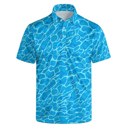 HOTGolf Polos for Men Funny Moisture Wicking Golf Shirts Performance Quick-Dry Polo Shirts Short Sleeve