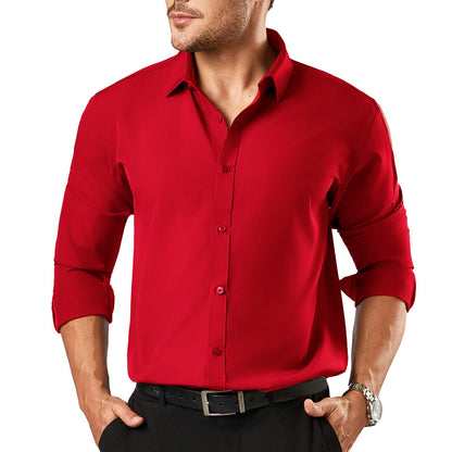 HOTDress Shirts for Men Big and Tall(XL Big-6XL Big Tall) Button Down Long Sleeve Business Casual Collared Shirt