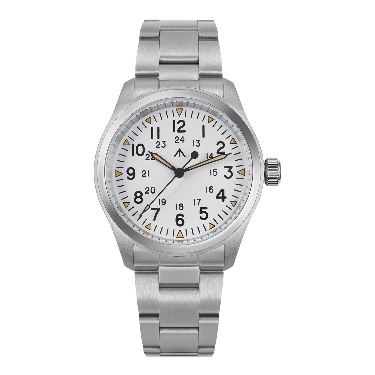HOTTACTICAL FROG Militado ML08 Field Watch Japanese Sweep VH31 / 515 Movt with Calendar, Men's Military Watch Sapphire Crystal 10 ATM Waterproof Analog Watches for Men