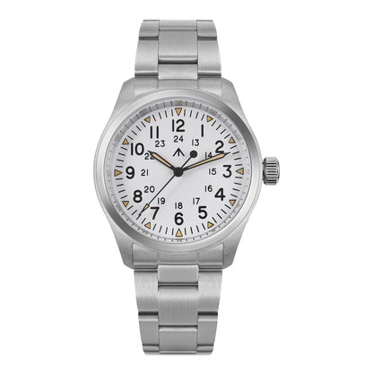 HOTTACTICAL FROG Militado ML08 Field Watch Japanese Sweep VH31 / 515 Movt with Calendar, Men's Military Watch Sapphire Crystal 10 ATM Waterproof Analog Watches for Men
