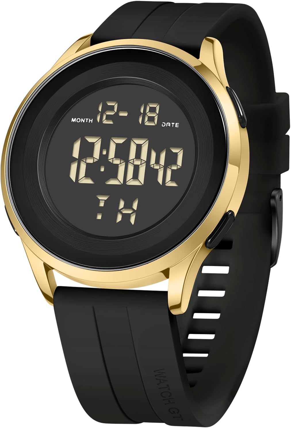 HOTCOSSINIGE Mens Digital Waterproof Military Watch for Men Black Dive Tactical Sports Minimalist Ultra-Thin Wrist Watch