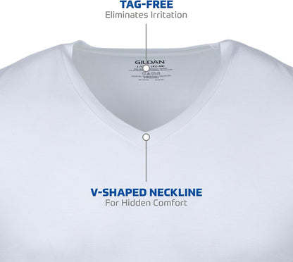 HOTGildan Men's V-Neck T-Shirts, Multipack, Style G1103