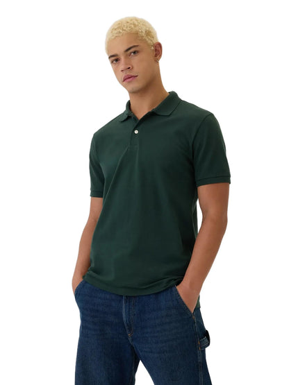 HOTGap Men's Stretch Pique Polo Shirt