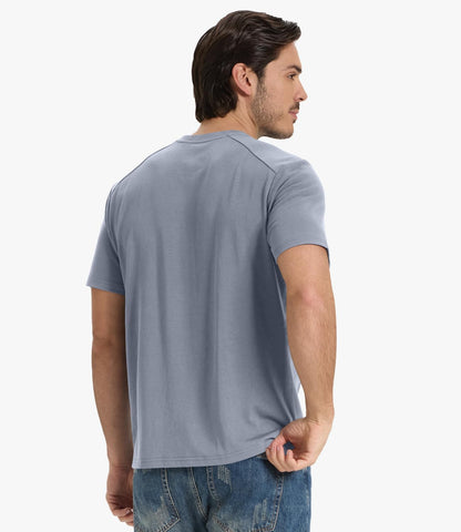 HOTBAMBOO COOL Men's T-Shirts Short Sleeve Heavyweight Crew Neck T Shirt for Men Moisture Wicking Casual Tees