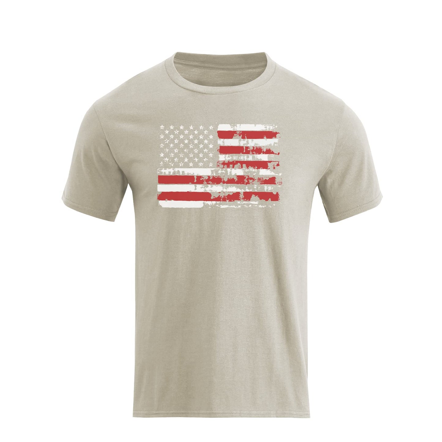 HOTH HYFOL Men's Graphic T-Shirts USA Flag Cotton Short Sleeve American Patriotic Crewneck Casual Regular Tee Shirts