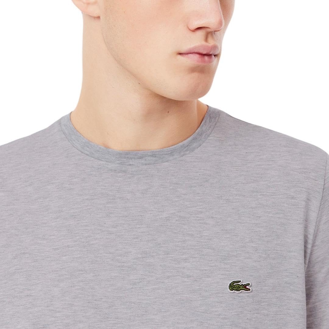 HOTLacoste Men's Short Sleeve Pima Jersey Crew Neck Tee