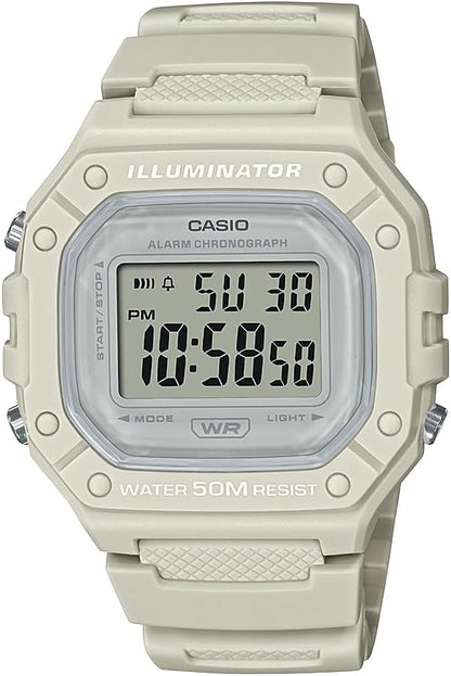 HOTCasio W218H Series | Men’s Digital Watch | 50M WR | 1/100 Second Stopwatch | 100 SEC Chronograph | LED Backlight | Countdown Timer | Daily Alarm | Hourly Time Signal | 7 Year Battery