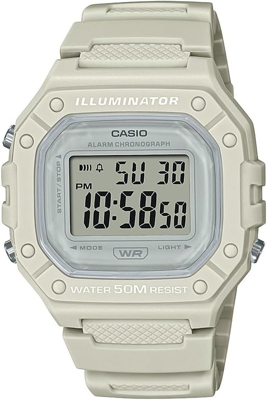 HOTCasio W218H Series | Men’s Digital Watch | 50M WR | 1/100 Second Stopwatch | 100 SEC Chronograph | LED Backlight | Countdown Timer | Daily Alarm | Hourly Time Signal | 7 Year Battery