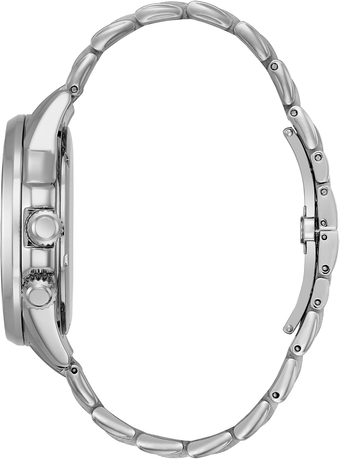 HOTCitizen Men's Eco-Drive Calendrier Classic Watch, 12/24 Hour Time, 3-Hand Day and Date, Chronograph, Luminous Hands