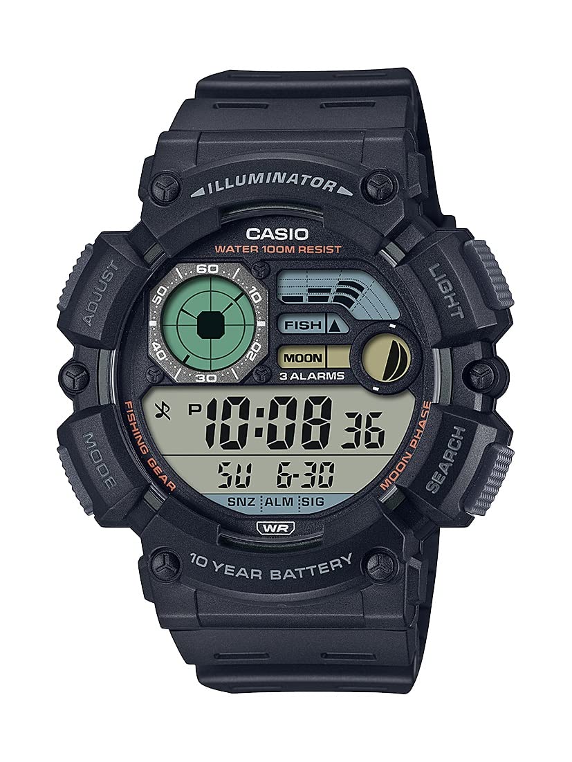 HOTCasio WS1500H Series | Men’s Digital Watch | 100 SEC Stopwatch | Countdown Timer | LED Light | 100 Meter Water Resistance | Multi Function Alarm | Auto Calendar | Dual Time| 10 Yr Battery