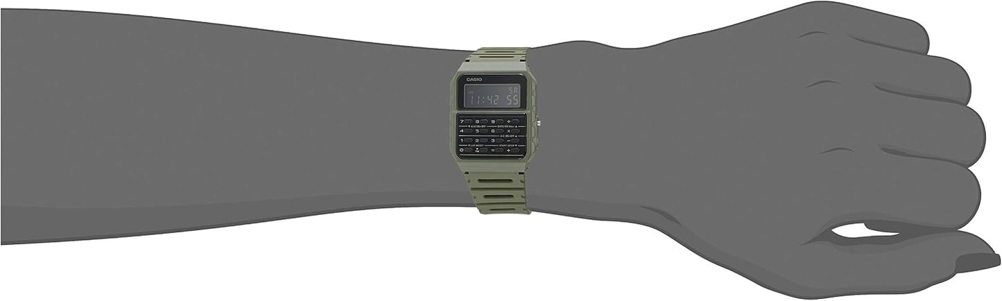 HOTCasio CA53W Vintage Series | Data Bank | 1/100 SEC Stopwatch | Water Resistant | 8 Digit Calculator | Dual Time | Resin Band | Resin Case | Auto Calendar | Daily Alarm | 5 Year Battery