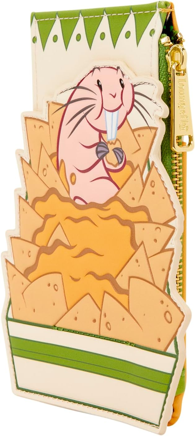 HOTLoungefly Disney: Kim Possible - Rufus - Nachos Card Holder - 4 Card Slots with a Zippered Compartment - Great for Kids & Adults - Collectible Wallets