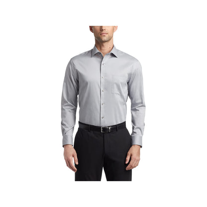 HOTVan Heusen Men's Dress Shirt Regular Fit Ultra Wrinkle Free Flex Collar Stretch Solid