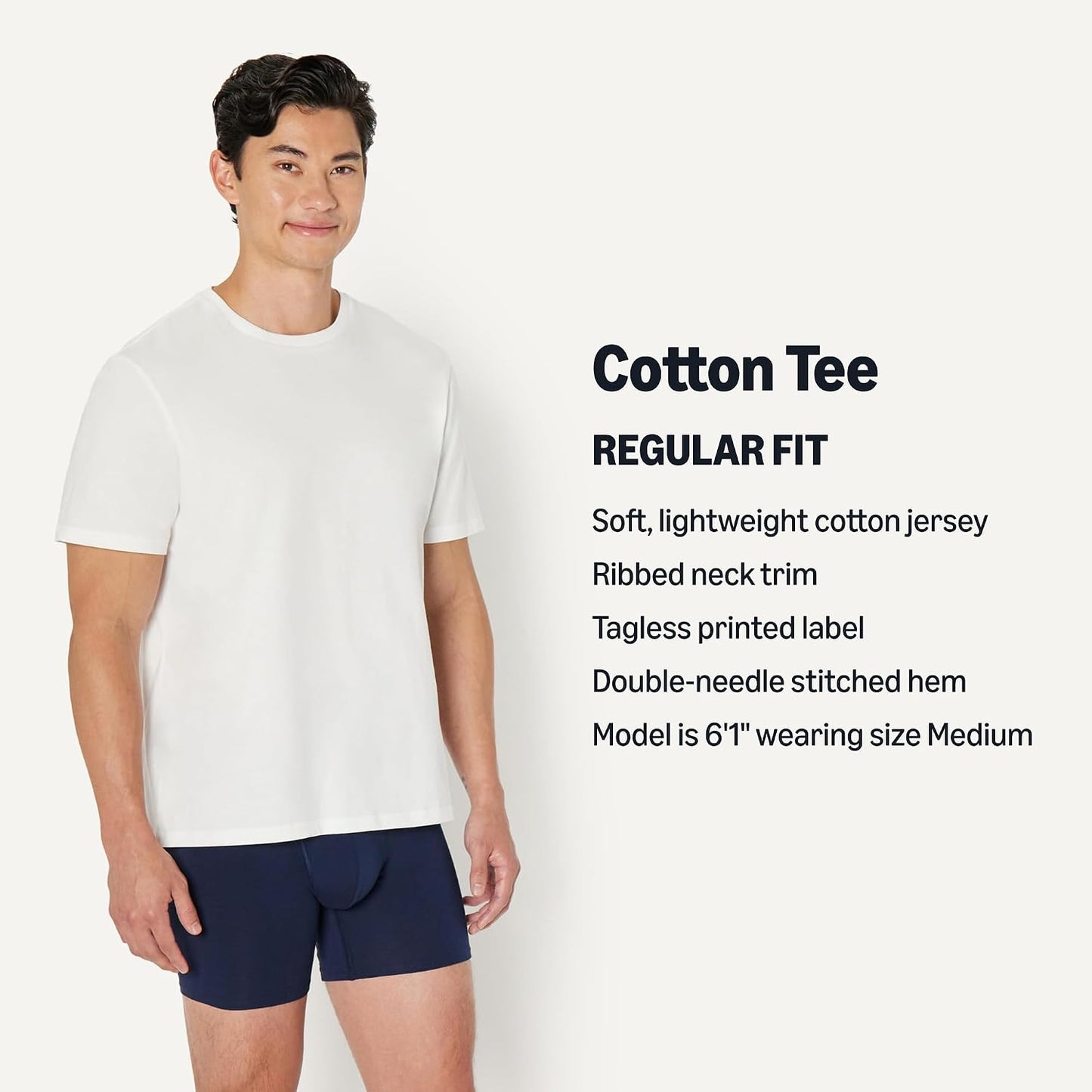 HOTAmazon Essentials Men's Regular-Fit Short-Sleeve T-Shirt, Pack of 6