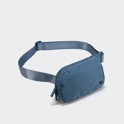 HOTPander Two Way Zipper Fanny Pack Nylon Everywhere Belt Bag for Women, Water Repellent Waist Packs, Crossbody Bags with Adjustable Strap (Indigo Blue).
