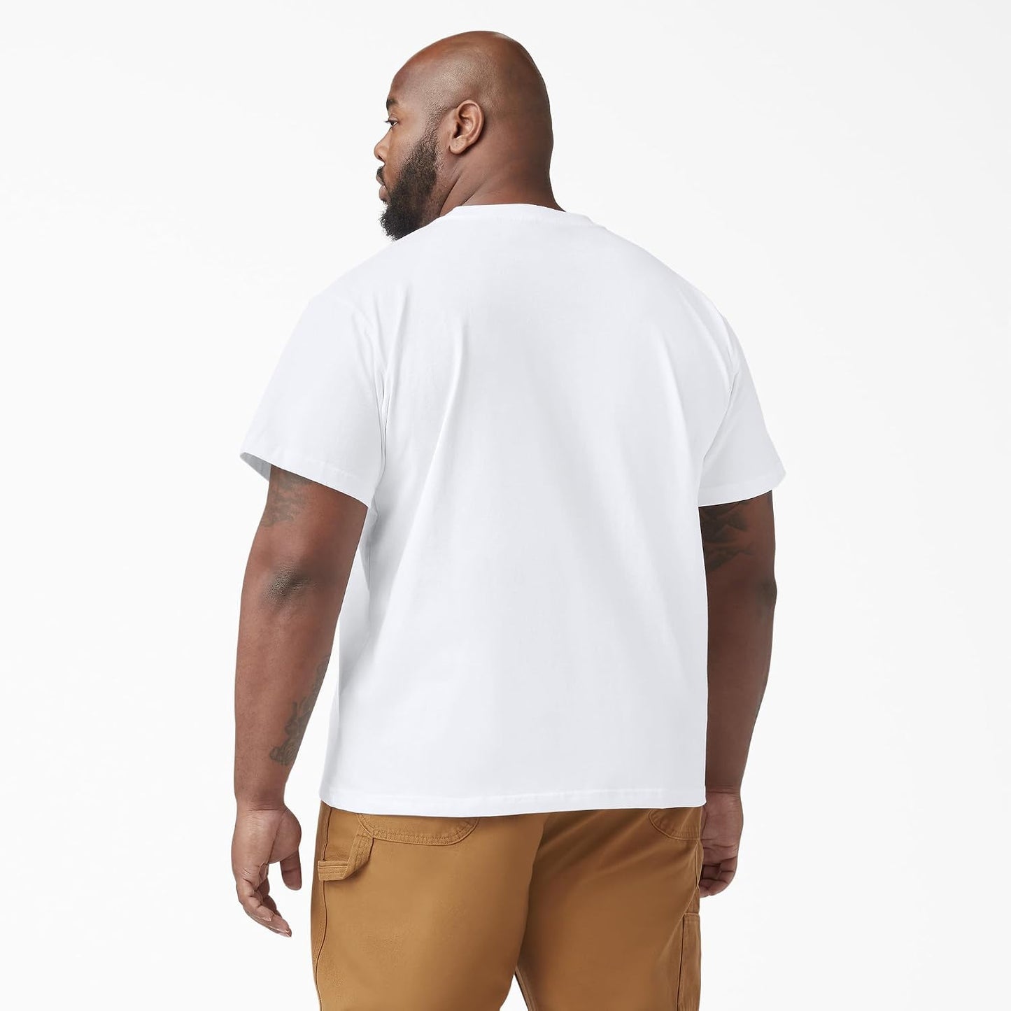HOTDickies Men's Heavyweight Heathered Short Sleeve Pocket T-Shirt