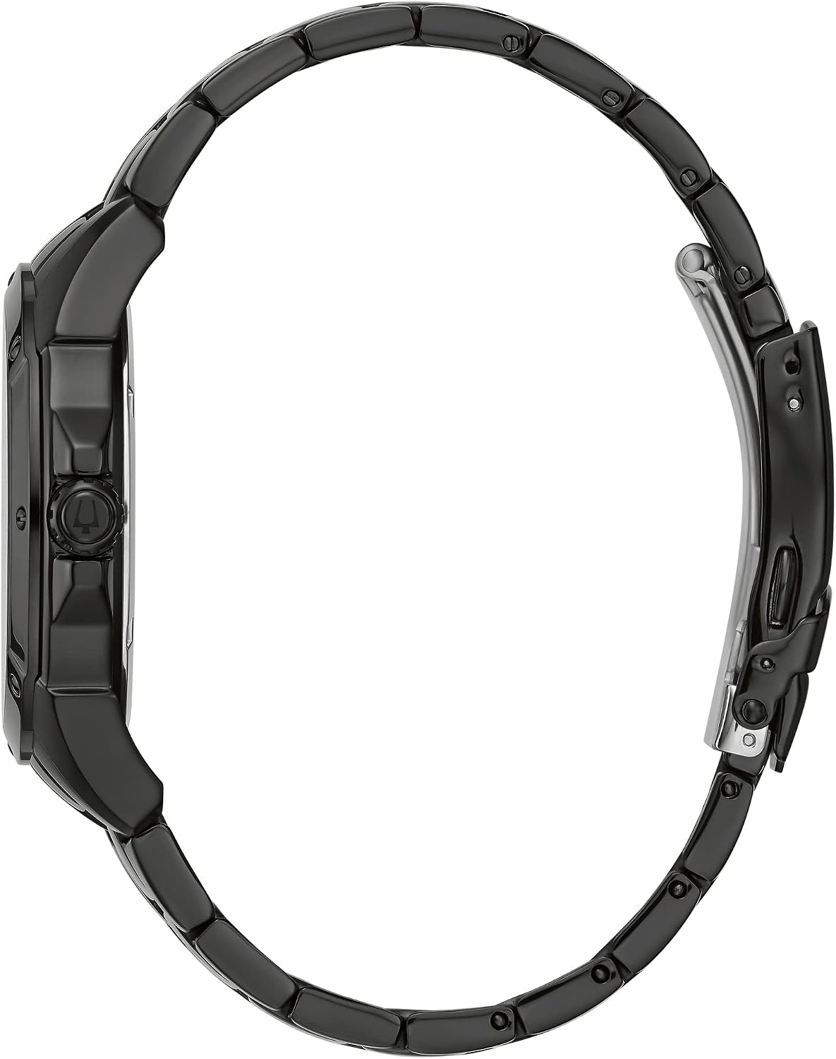 HOTBulova Men's Classic Dress 6-Hand Multi-Function Day/Date Quartz Watch, Black Patterned Dial, 43mm