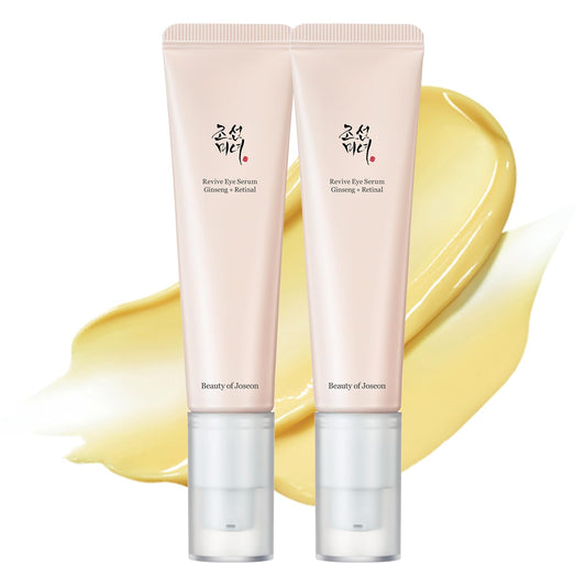 HOTBeauty of Joseon Revive Eye Serum with Retinal Niacinamide Peptide for Face Under Eyes Wrinkles Dark Circles Moisturizer Cream Korean Skincare 30ml, 1.01 fl.oz * 2pack