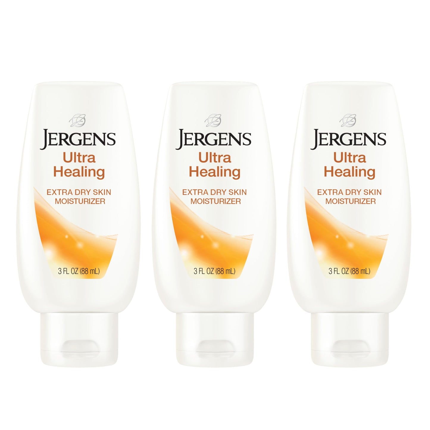 HOTJergens Ultra Healing Dry Skin Lotion, Hand and Body Moisturizer for Quick Absorption into Extra Dry Skin with Hydralucence Blend, Vitamins C, E and B5, White, 32oz