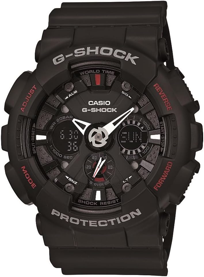 HOTMen's Black G-Shock Analog Digital Anti-Magnectic (Model Number GA-120-1ADR)