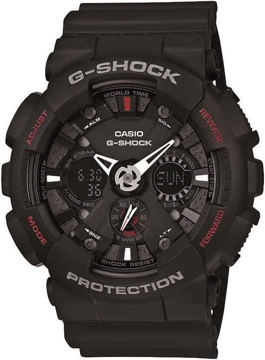 HOTMen's Black G-Shock Analog Digital Anti-Magnectic (Model Number GA-120-1ADR)