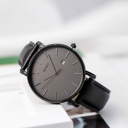 HOTBUREI Men Wrist Watches Fashion Minimalist Thin Analog Quartz Waterproof Watches for Men, Refined Gifts for Men, Boyfriend, Husband, Dad