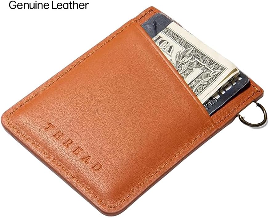 HOTThread Wallets Ultra Slim Minimalist Leather Card Holder Wallet (Blossom)