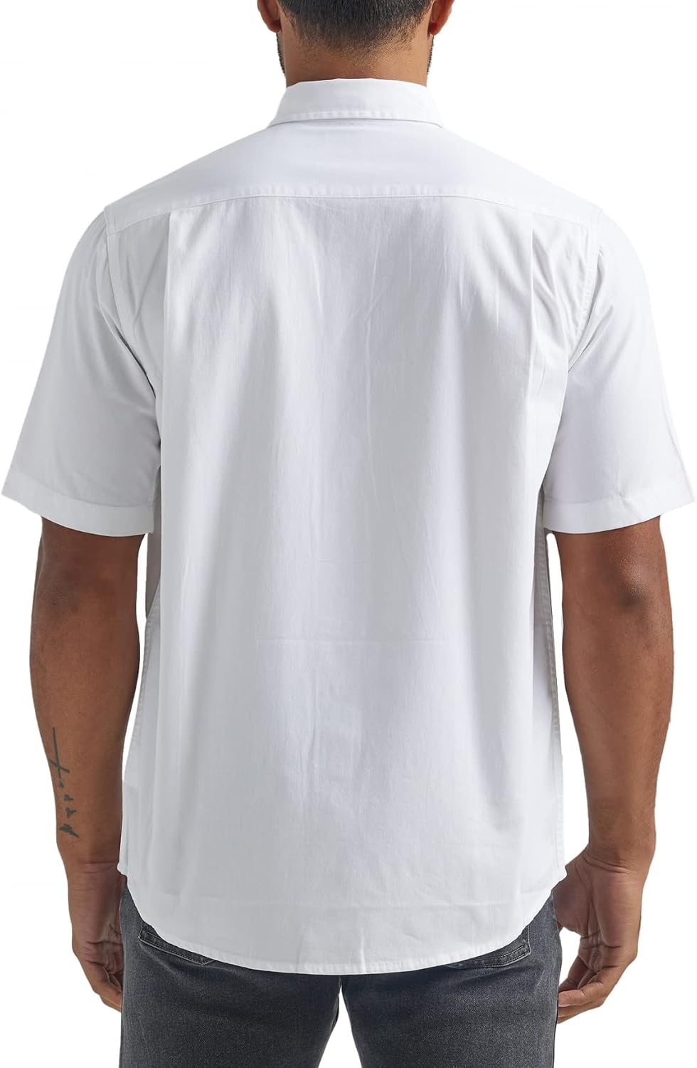 HOTWrangler Authentics Men's Short Sleeve Classic Woven Shirt