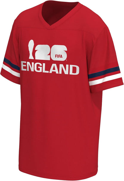 HOTOuterstuff FIFA World Cup 2026 Mens Short Sleeve V-Neck Football Jersey