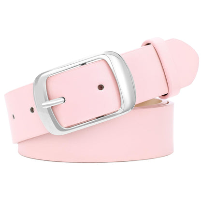 HOTSUOSDEY Women Belts For Jeans Dresses Pants Ladies Leather Waist Belt with Elegant Buckle, Width 1.3"