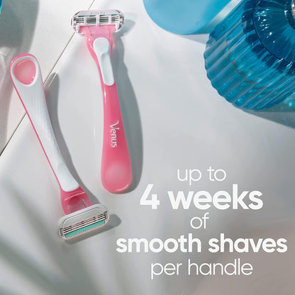 HOTGillette Venus Sensitive Disposable Razors for Women with Sensitive Skin, 6 Count, Delivers Close Shave with Comfort