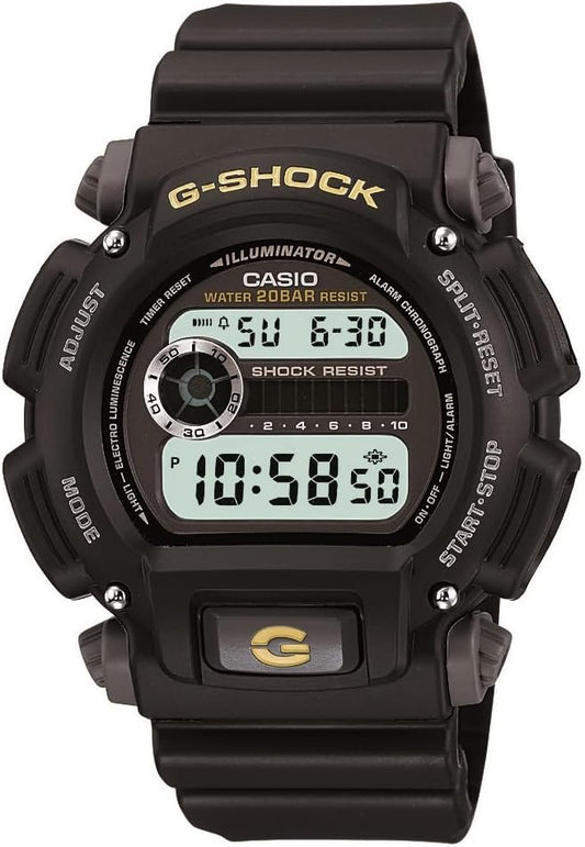 HOTCasio DW9052 Series | Men’s Digital Watch | G-SHOCK | Black/Black | 1/100 SEC Stop Watch | Countdown Timer | LED Light | 200M WR | Shock Resistant | Multi Alarm | Auto Calendar | Dual Time | 2 Yr Batt