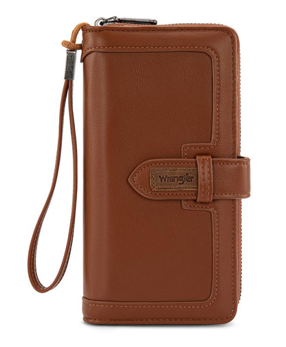 HOTX Wrangler Women's Wallets Bifold Wristlet Wallets for Women Large Capacity Credit Card Wallet with ID Window