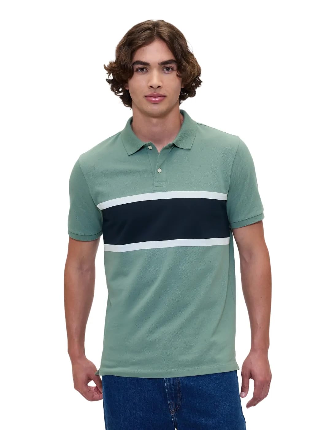 HOTGap Men's Stretch Pique Polo Shirt