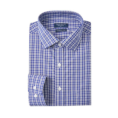 HOTYear In Year Out Wrinkle Free Dress Shirt for Men Regular Fit Long Sleeve Wrinkle Resistant Shirt