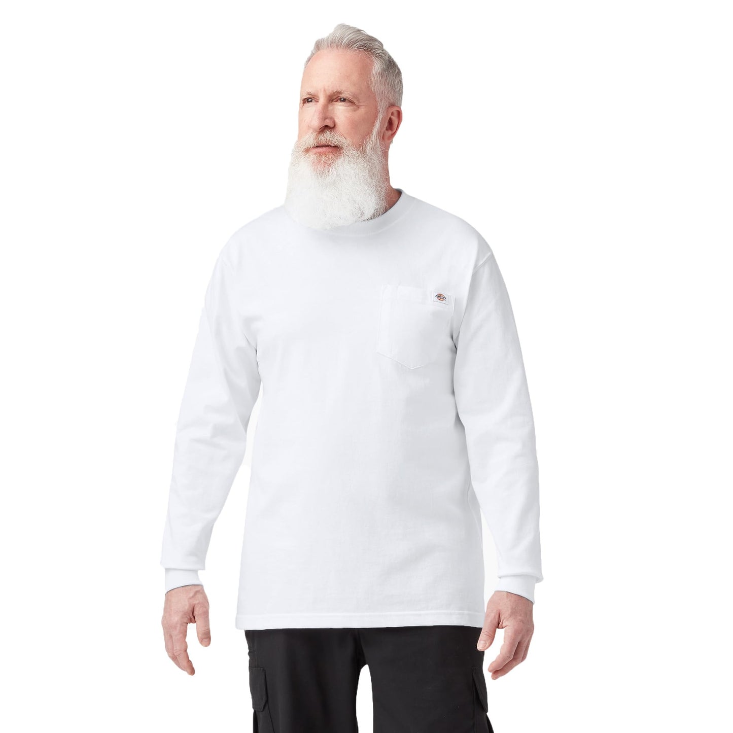 HOTDickies Men's Big and Tall Long Sleeve Heavyweight Crew Neck