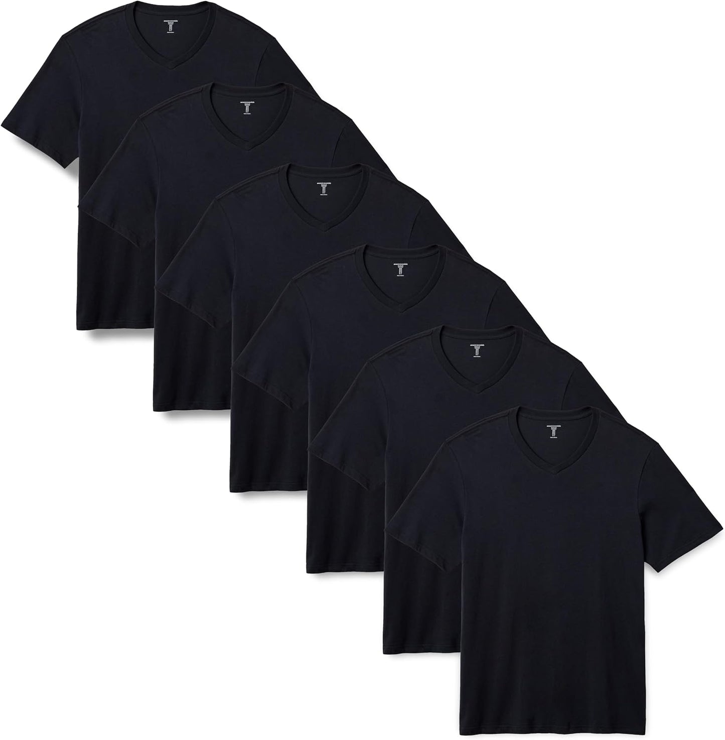 HOTAmazon Essentials Men's Regular-Fit Short-Sleeve T-Shirt, Pack of 6