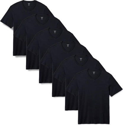 HOTAmazon Essentials Men's Regular-Fit Short-Sleeve T-Shirt, Pack of 6