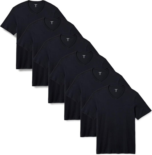 HOTAmazon Essentials Men's Regular-Fit Short-Sleeve T-Shirt, Pack of 6