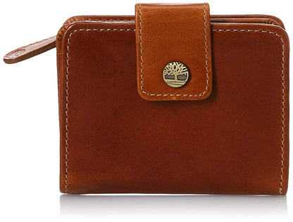 HOTTimberland Women's Leather Rfid Small Indexer Wallet Billfold, Red, One Size