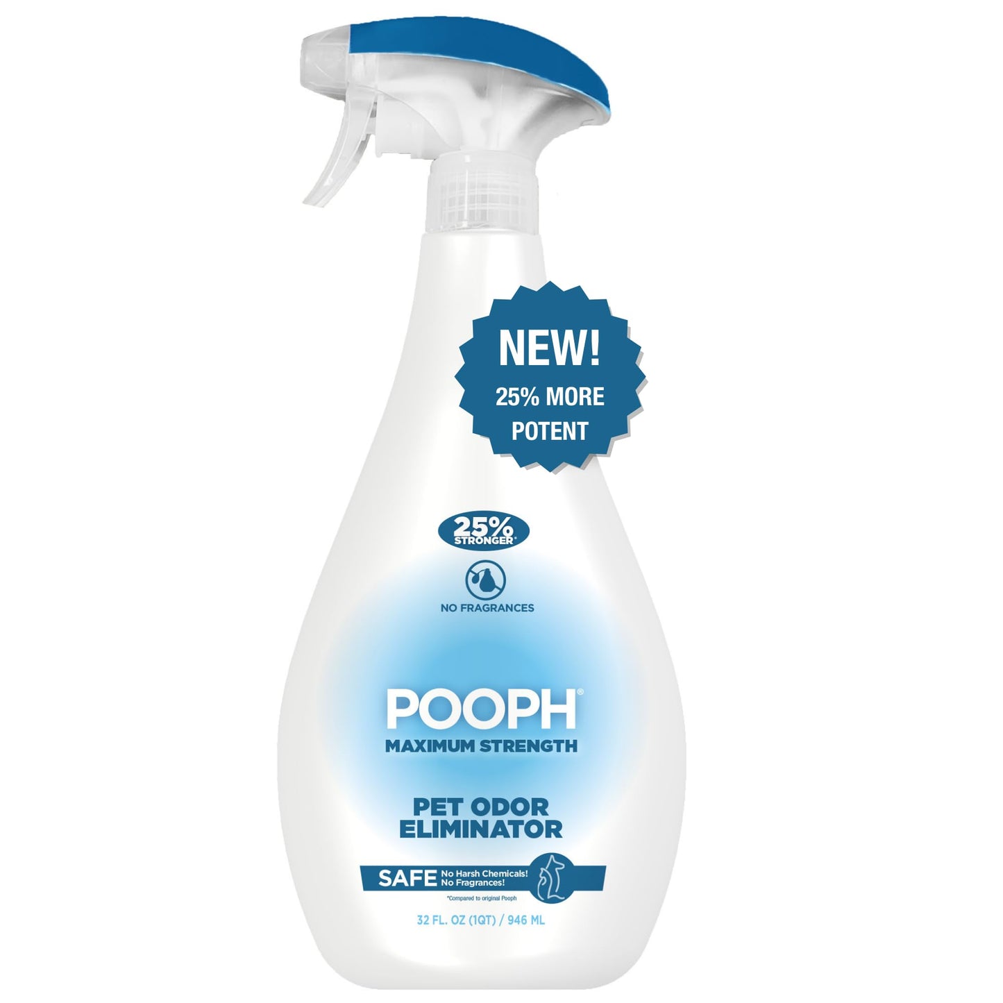 HOTPooph Pet Odor Eliminator, 32oz - Eliminates Odors at the Molecular Level, Dogs, Cats, Freshener, Eliminator, Urine, Poop, Pee, Deodorizer, Nature’s, Puppy, Fresh, Clean, Furniture, Potty