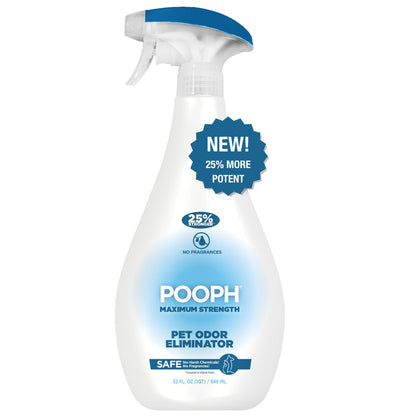 HOTPooph Pet Odor Eliminator, 32oz - Eliminates Odors at the Molecular Level, Dogs, Cats, Freshener, Eliminator, Urine, Poop, Pee, Deodorizer, Nature’s, Puppy, Fresh, Clean, Furniture, Potty