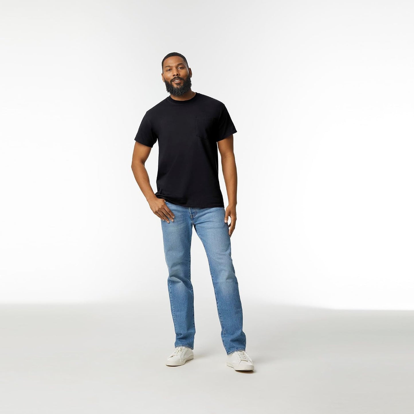 HOTGildan Adult Ultra Cotton T-Shirt with Pocket, Style G2300, 2-Pack