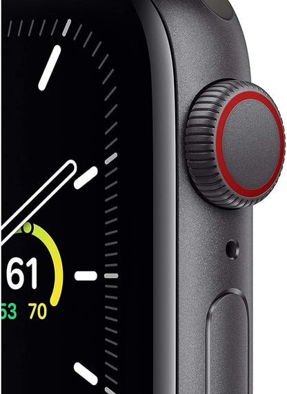 HOTApple Watch SE (GPS, 44mm) - Space Gray Aluminum Case with Black Sport Band (Renewed)